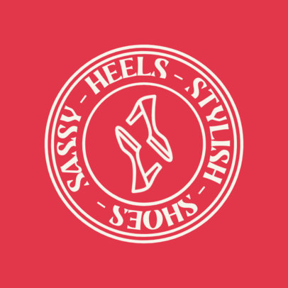 Logo Creator for a Women's Footwear Store Featuring Two Heels Graphics