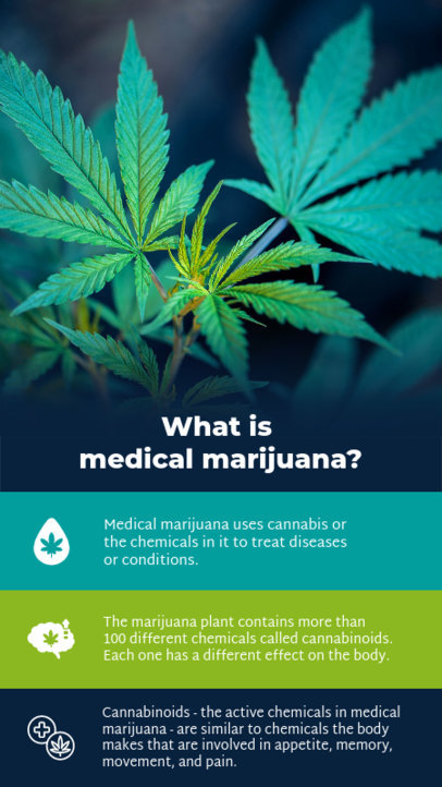 Instagram Story Generator With Cannabis Pictures and Info on Medical Marijuana