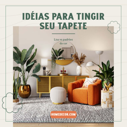 Instagram Post Generator for Home Carpet Decoration Ideas 5096e