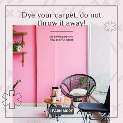 Instagram Post Maker Featuring a Useful Carpet Dyeing Tip 5096f