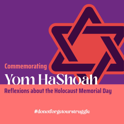 Podcast Cover Maker with a Star of David Illustration 5095e