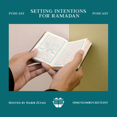 Muslim-Themed Podcast Template for a Show About Ramadan 5091c