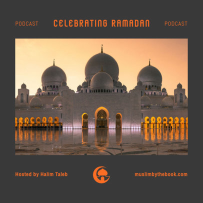 Ramadan-Themed Podcast Cover Generator for a Muslim Show 5091e