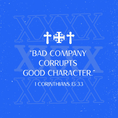 Instagram Post Creator Featuring a Christian Verse from the Bible