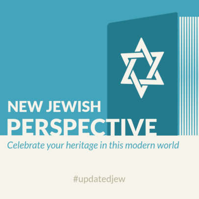 Jewish Podcast Cover Maker Featuring a Book Illustration 5094c