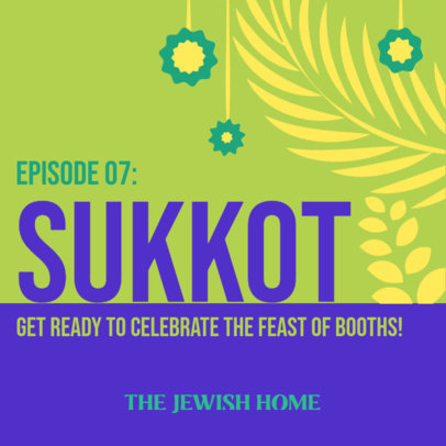 Podcast Cover Generator For Jewish Festivities 5094d