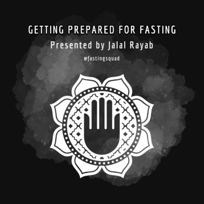 Muslim Podcast Cover Maker Featuring a Graphic Symbol 5089