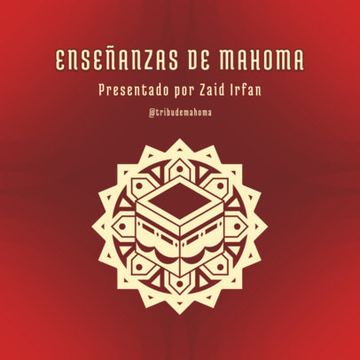 Podcast Cover Maker to Talk About Mahoma 5089d