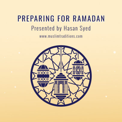 Ramadan-Themed Podcast Cover Creator for a Muslim Show 5089f