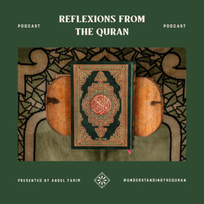 Podcast Cover Template for an Episode About the Quran 5090c