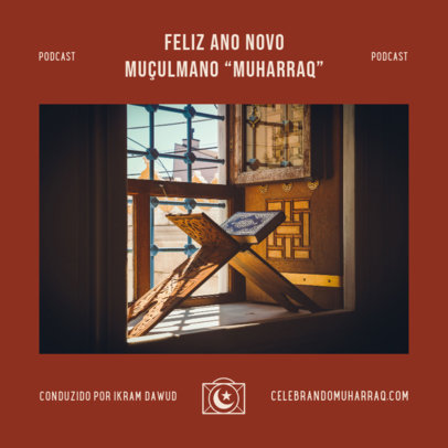 Podcast Cover Generator for an Episode About a Muslim Holiday 5090e