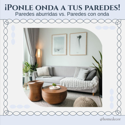 Instagram Post Creator Featuring Wall Decor Ideas 5098c