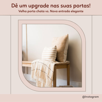 Instagram Post Generator Featuring a DIY Home Decor Tip 5098d