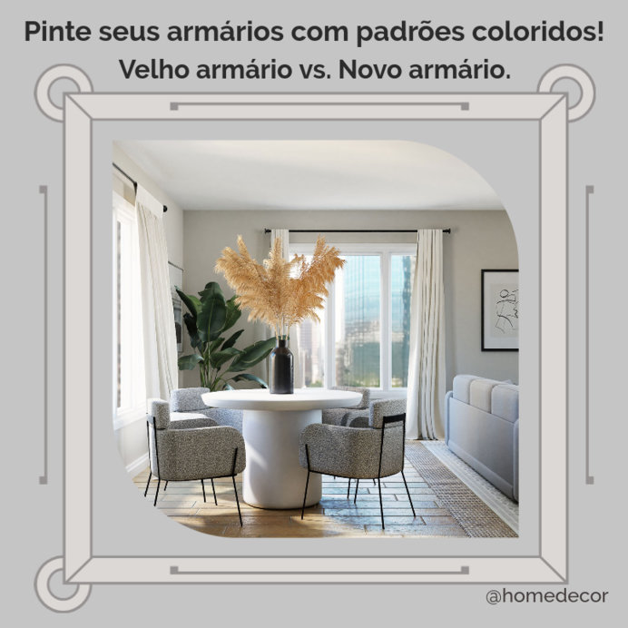 Instagram Post Maker with a Closet Decor Idea