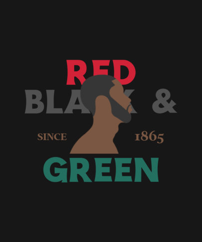 T-Shirt Design Maker with a Proud Quote for Juneteenth