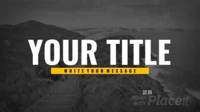 Slideshow Video Maker with a Travel Theme and Glitching Effects