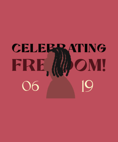 Holiday T-Shirt Design Generator for Juneteenth