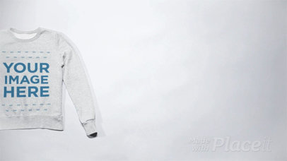 Stop Motion of a Sweatshirt Crossing from Side to Side