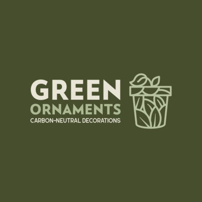 Eco-Friendly Themed Logo Maker for a Home Decor Store