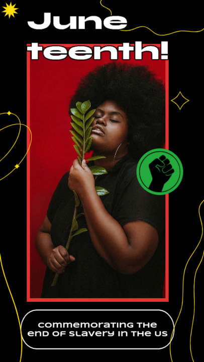 Modern Instagram Story Design Template to Commemorate Juneteenth 4602