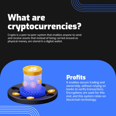 Instagram Post Maker with an Infographic on Crypto Profits 5123e-el1