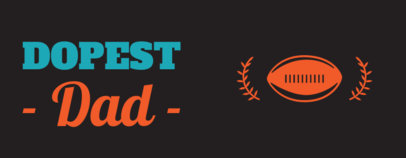 Mug Design Creator With a Father’s Day Quote and a Football Clipart 4597c