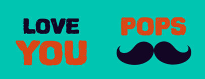 Mug Design Maker for Father’s Day Featuring a Mustache Icon 4597d