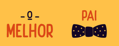 Mug Design Template With a Quote in Portuguese and a Bow Tie Clipart 4597e