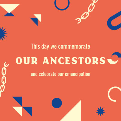Instagram Post Template for an African American Emancipation Day Carousel 4601d