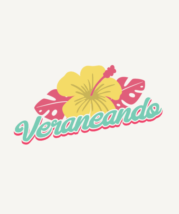 T-Shirt Design Creator Featuring a Summer Theme with a Flower Illustration