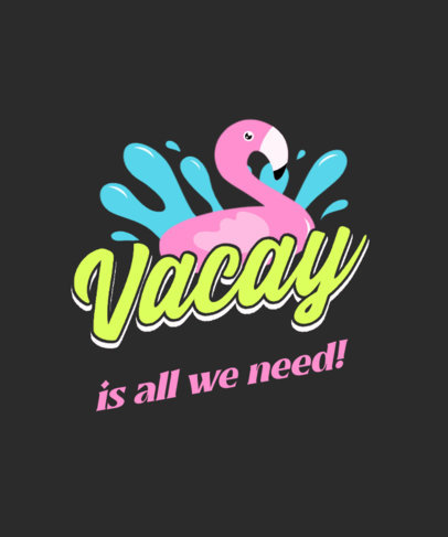 Vacation-Themed T-Shirt Design Creator for Summer Season