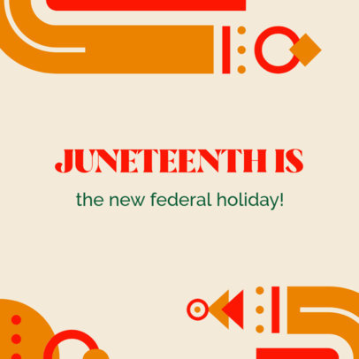 Instagram Post Creator for a Juneteenth-Themed Carousel with Illustrated Graphics 4601f