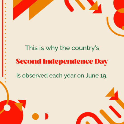 Instagram Post Generator Featuring a Celebratory Juneteenth Theme 4601f