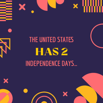 Instagram Post Creator for Juneteenth with Illustrated Graphics 4601b