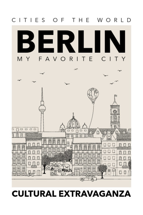 Placeit - Poster Design Generator Featuring an Illustration of Berlin