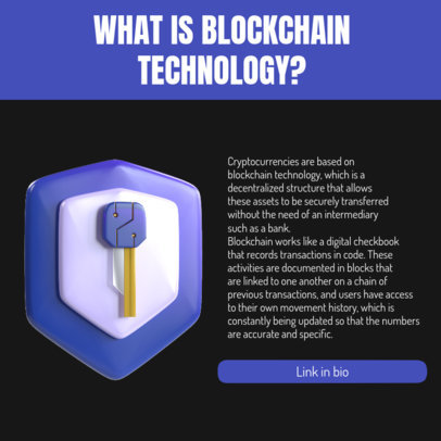 Instagram Post Maker with Blockchain Technology Information 5115a-el1