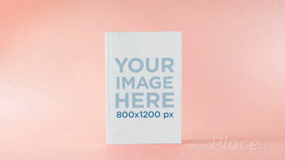 Close Up in Stop Motion of a Book in a Pink Room