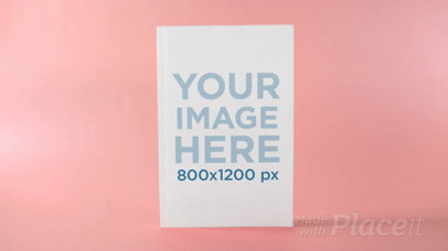 Ebook Floating Against a Changing Blue and Pink Background in Stop Motion a13679
