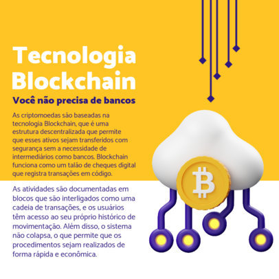 Instagram Post Generator with a Blockchain Technology-Informative Text 5119b-el1