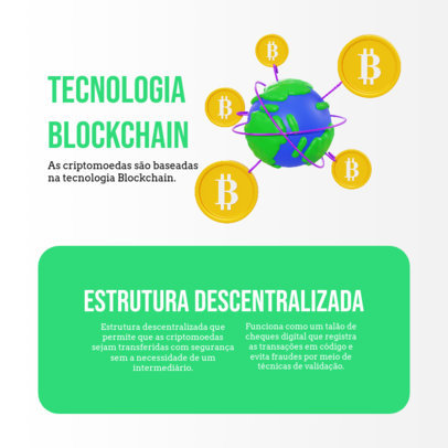 Instagram Post Creator with an Infographic About Decentralized Finance 5117f-el1