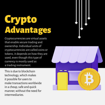 Instagram Post Maker Featuring the Pros of Crypto 5119d-el1
