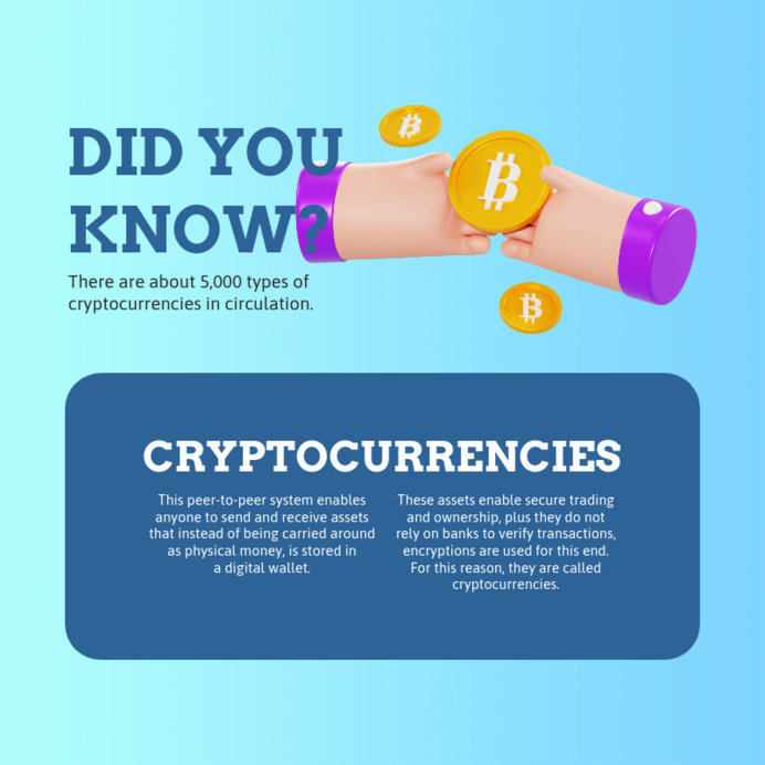 Instagram Post Maker with Interesting Facts About Crypto