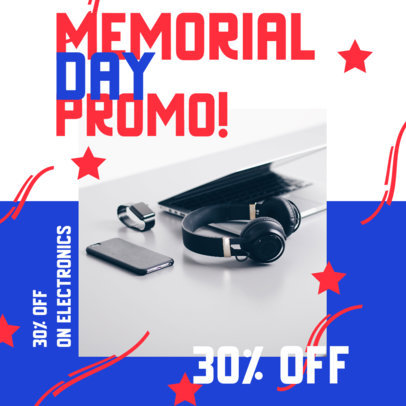 Instagram Post Design Maker to Announce a Memorial Day Promo