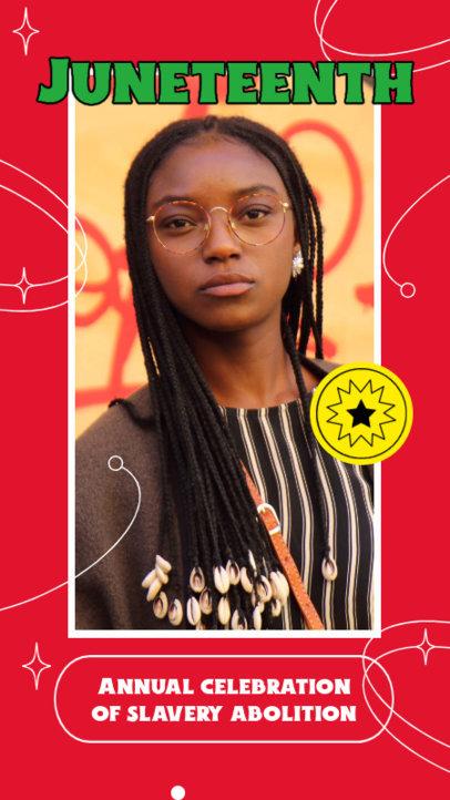 Instagram Story Maker for a Celebration of Juneteenth 4602a