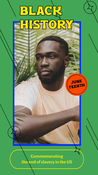 Instagram Story Maker Celebrating Juneteenth and Black History 4602e