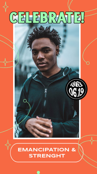 Instagram Story Generator Celebrating Juneteenth and Freedom 4602g