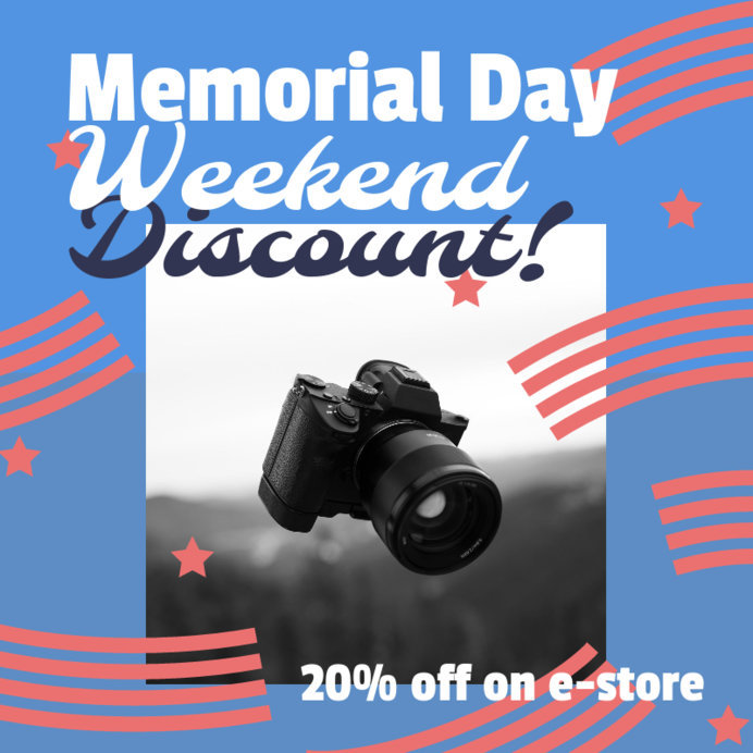 Instagram Post Generator for a Memorial Day Weekend Sale