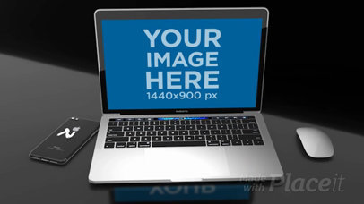 Video of a MacBook Pro Standing on a Flat Surface