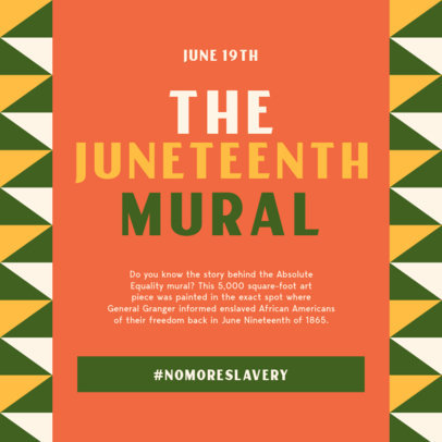 Juneteenth-Themed Instagram Post Creator with Important Facts 5128f-el1