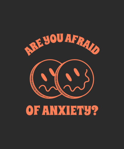 Are you Afraid of the Dark-Themed T-Shirt Design Generator Featuring a Funny Quote